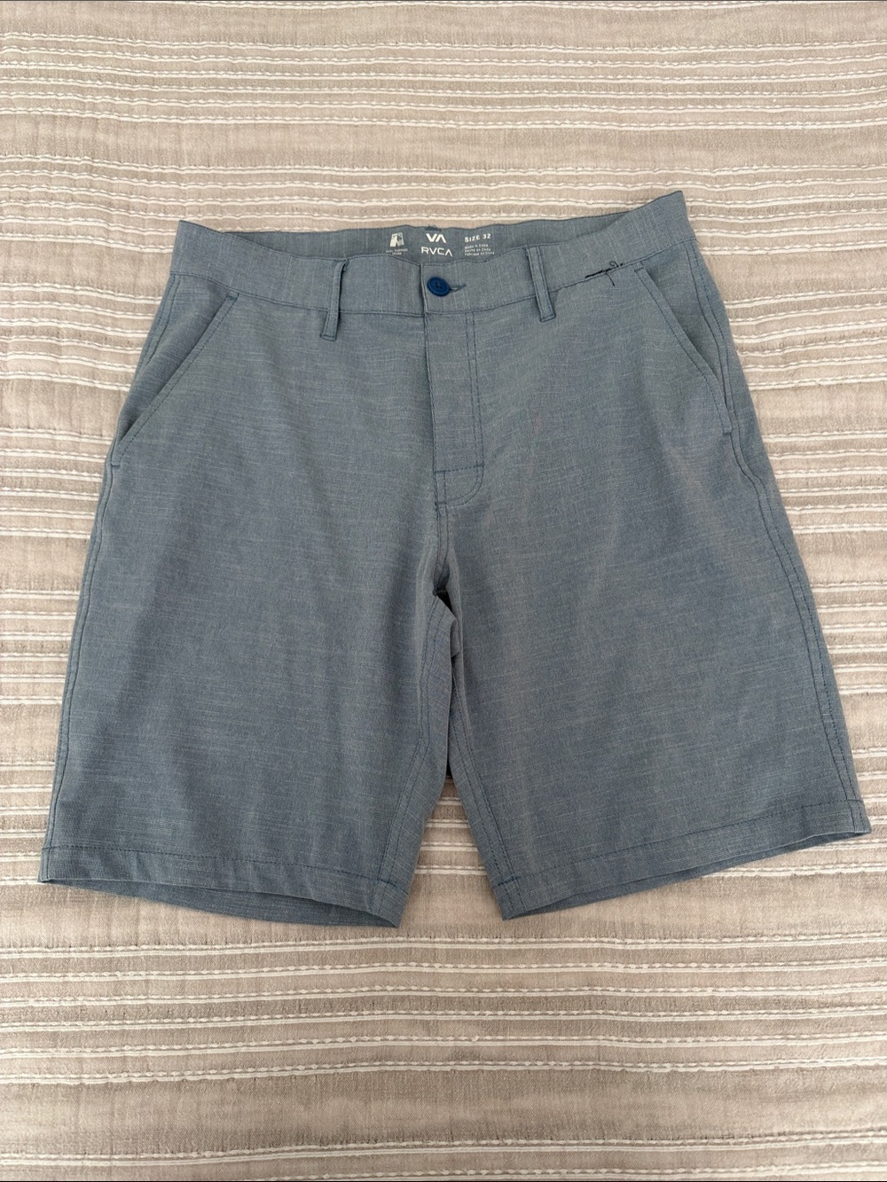 RVCA Men's Slate Blue Dual Board Shorts
